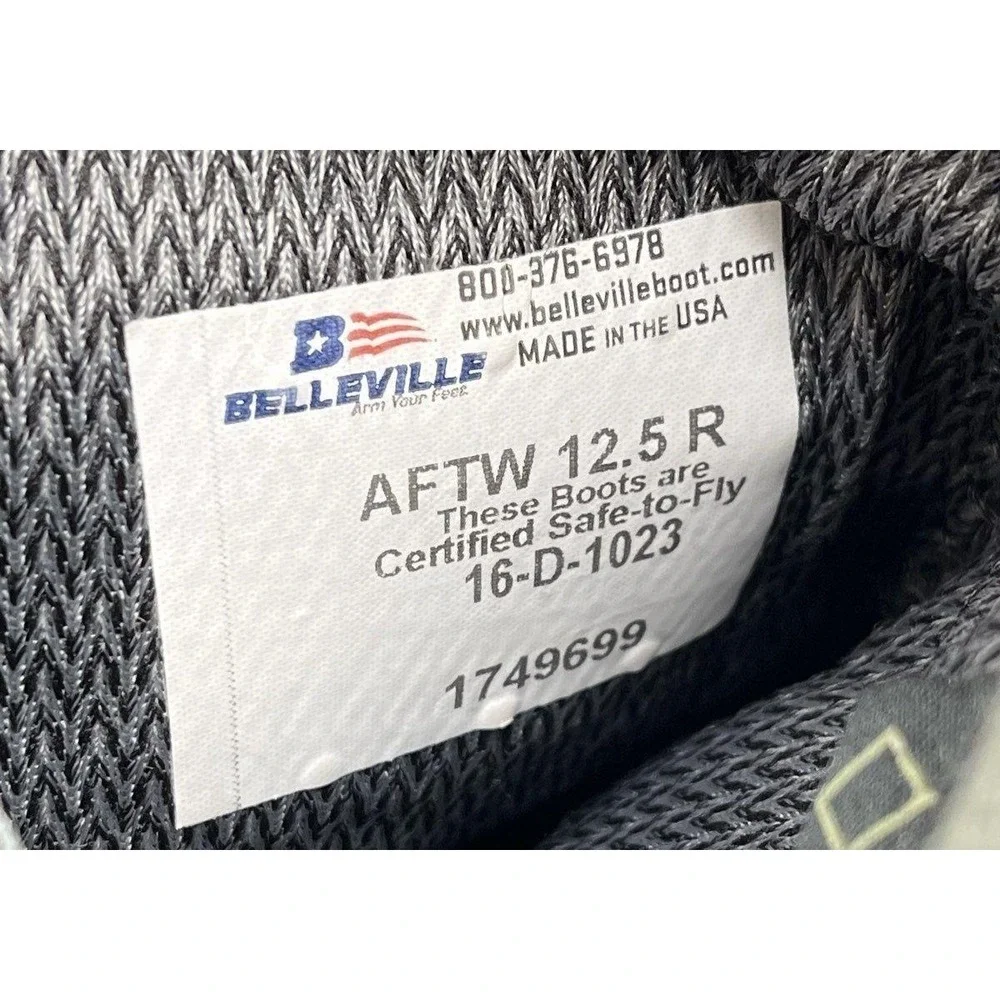 Men's Belleville USA Combat Boots 12.5R AFTW Temperate Weather NWOT Retail Pulls
